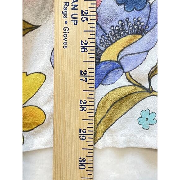 Celia B. Narcisa Mini Dress Womens XS Exaggerated Ruffle Sleeve Floral Print - Picture 14 of 16